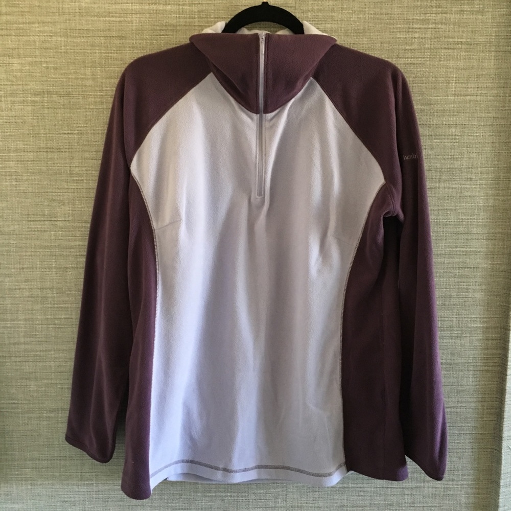Columbia Purple and White Women's pullover